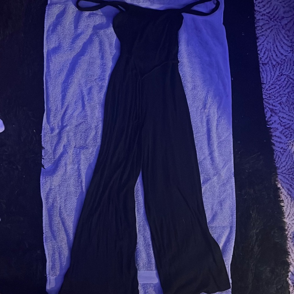 black legged jumpsuit